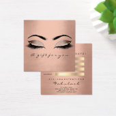 Geschenkzertifikat Rose Gold Glitzer Lashes Makeup (Schreibtisch)