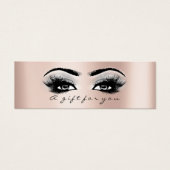 Geschenkzertifikat Rose Gold Lashes Grau (Vorderseite)