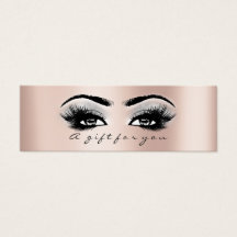 Geschenkzertifikat Rose Gold Lashes Grau