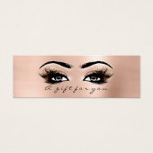 Geschenkzertifikat Rose Gold Lashes Makeup (Vorderseite)