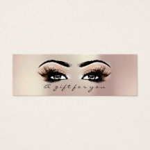 Geschenkzertifikat Rose Gold Lashes Makeup