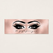 Geschenkzertifikat Rose Gold Lashes Makeup Blush (Vorderseite)