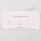 Geschenkzertifikat Rose Gold Ombre (Rückseite)