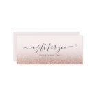 Geschenkzertifikat Rose Gold Ombre