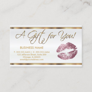 Geschenkzertifikat Rose Lipstick-Geschäft Rabattkarte
