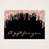 Geschenkzertifikat Rose Tropfen Lashes Makeup Arti (Vorderseite)