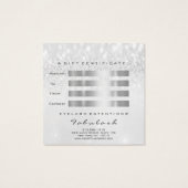 Geschenkzertifikat Silver Glitzer Lashes Grau (Rückseite)