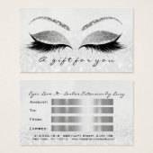 Geschenkzertifikat Silver Gray Lash Extension Make (Vorne & Hinten)