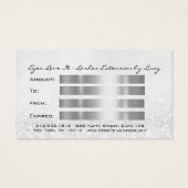 Geschenkzertifikat Silver Gray Lash Extension Make (Rückseite)