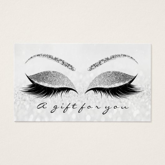 Geschenkzertifikat Silver Gray Lash Extension Make (Vorderseite)