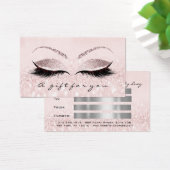 Geschenkzertifikat Silver Pink Lash Extension Make (Schreibtisch)