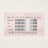 Geschenkzertifikat Silver Pink Lash Extension Make (Rückseite)