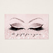 Geschenkzertifikat Silver Pink Lash Extension Make (Vorderseite)