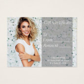 Geschenkzertifikat "White Salon" (Vorderseite)