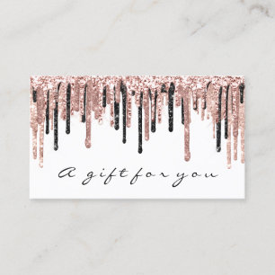 Geschenkzertifikatsnägel Makeup Eyelash Rose Wei Visitenkarte