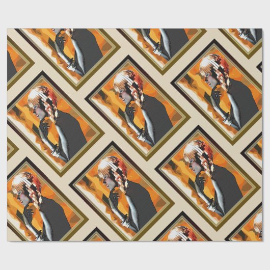 Geschichte afrikanischer Mode Geschenkpapier (Flach)