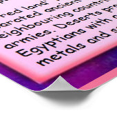 Geschichte, alte Ägypter Geografie Poster (Ecke)