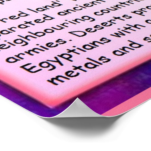 Geschichte, alte Ägypter Geografie Poster (Ecke)