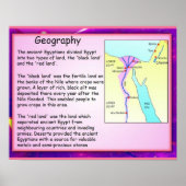 Geschichte, alte Ägypter Geografie Poster (Vorne)