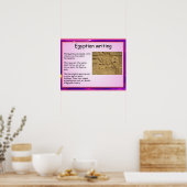 Geschichte, antikes Ägypten, ägyptisches Schreiben Poster (Küche)