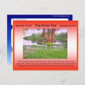 Geschichte, antikes Ägypten, Fluss Nile Postkarte (Vorne/Hinten)
