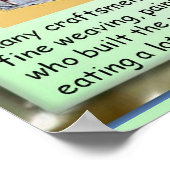 Geschichte, antikes Ägypten, Handwerker aus Tempel Poster (Ecke)