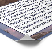 Geschichte, antikes Griechenland, Olympische Spiel Poster (Ecke)