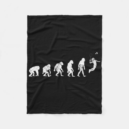 Geschichte Badminton Lover Print Funny Badminton E Fleecedecke (Vorderseite)
