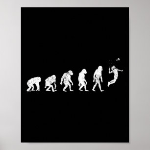 Geschichte Badminton Lover Print Funny Badminton E Poster