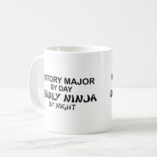 Geschichte bedeutendes tödliches Ninja Kaffeetasse (Vorderseite Links)