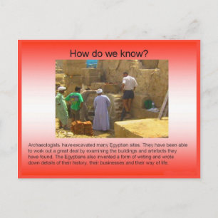 Geschichte, Beweise, Archäologie Postkarte