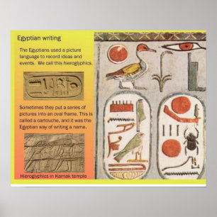 Geschichte, das alte Ägypten, ägyptische Piktogram Poster