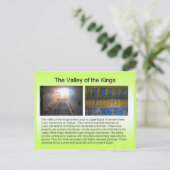 Geschichte, das alte Ägypten, das Tal der Könige Postkarte (Stehend Vorderseite)