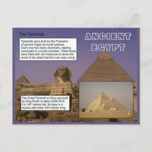 Geschichte, das alte Ägypten, die Pyramiden Postkarte