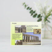 Geschichte, das alte Ägypten, Tempel Postkarte (Stehend Vorderseite)