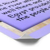 Geschichte, der alte Ägyptische Fluss Nile Poster (Ecke)