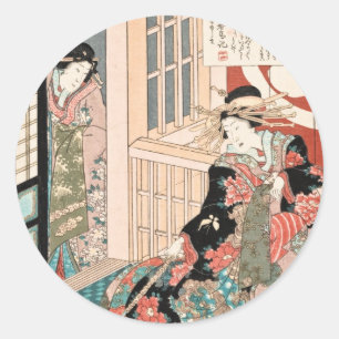 Geschichte der Aufkleber Courtesan Shiratama