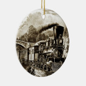 Geschichte der Dampflokomotive-Motor Keramikornament (Rechts)