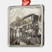 Geschichte der Dampflokomotive-Motor Ornament Aus Metall (Links)