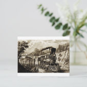 Geschichte der Dampflokomotive-Motor Postkarte (Stehend Vorderseite)