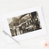 Geschichte der Dampflokomotive-Motor Rechteckiger Aufkleber (Umschlag)