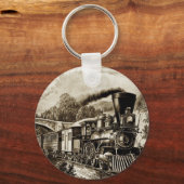 Geschichte der Dampflokomotive-Motor Schlüsselanhänger (Vorderseite)