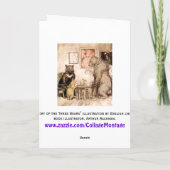 Geschichte der drei Bären durch Rackham Karte (Rückseite)