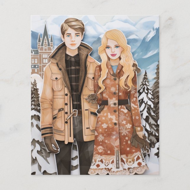 Geschichte der Entdeckung: Papierpuppen Burgleben  (Vorderseite)