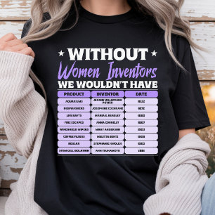 Geschichte der Erfinderinnen, Lila Frauentag T-Shirt