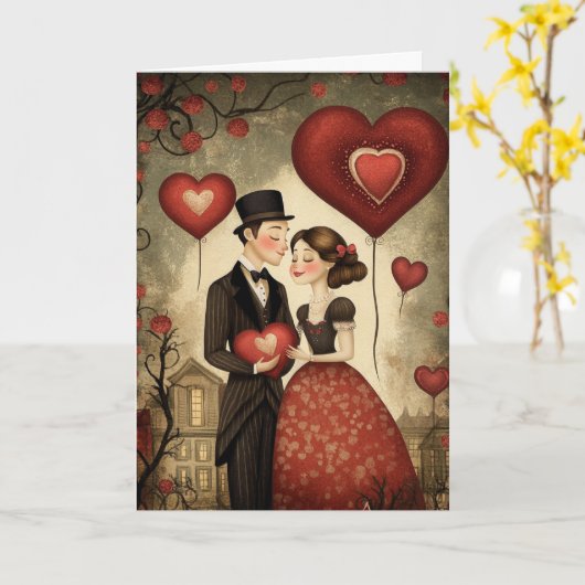 Geschichte der ewigen Liebe Karte (Gelbe Blume)