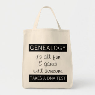 Geschichte der Funny Genealogie DNA Test Tragetasche