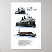 Geschichte der Großseefähre Chief Wawatam Poster (Vorne)