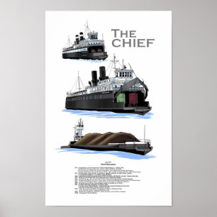 Geschichte der Großseefähre Chief Wawatam Poster