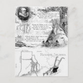 Geschichte der Insel Rhode Postkarte (Vorderseite)